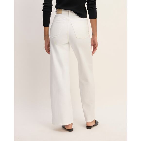 Everlane The Way High Sailor Jean in Bright White 28 R - Picture 2 of 8